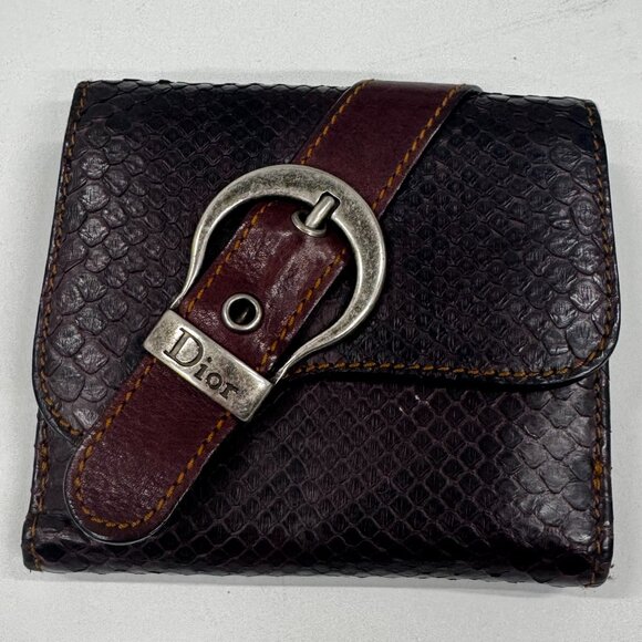 Vintage Christian Dior Saddle-Buckle Wallet – Rare Early 2000s Piece - Picture 1 of 6